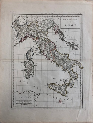 Carta generale dell - carta, dell'italia,