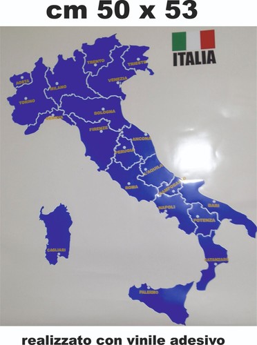 Adesivo italia cartina - italia,