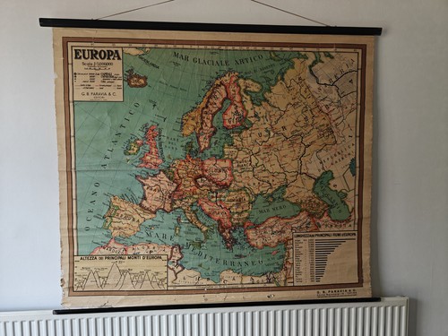 Rara antica mappa europa - antica, d'europa
