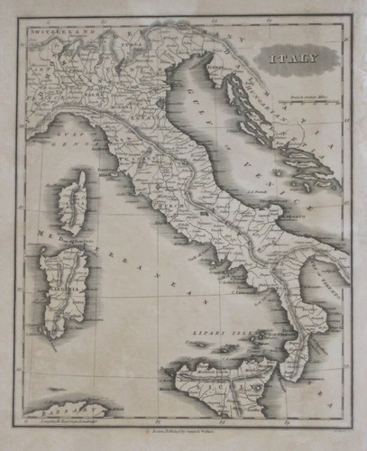 Mappa originale 1834 - , italia