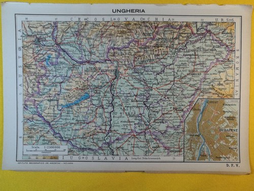 Ca1928 ungheria est mappa - ca1928,