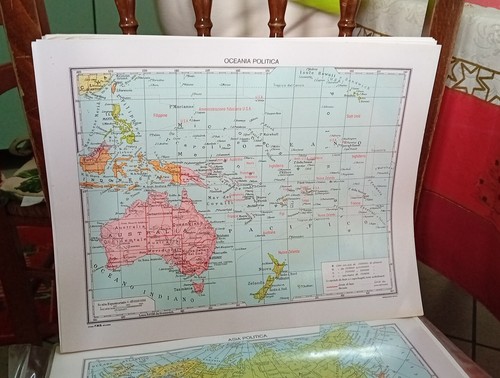 Cartina geografica oceania - geografica,