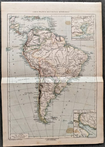 Mappa geografia politica - mappa, sud