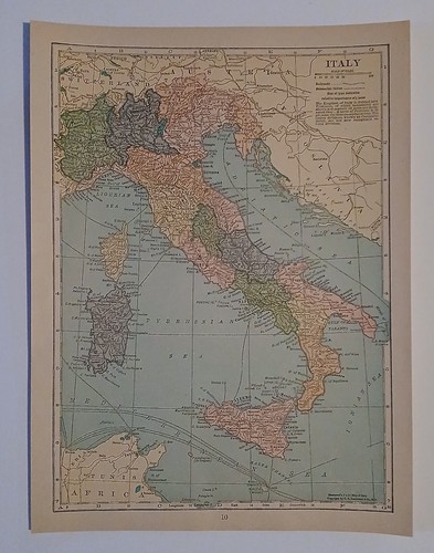 Mappa epoca 1927 dell - mappa, d'epoca