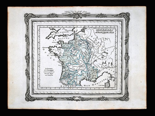 1766 zannoni mappa - mappa, francia