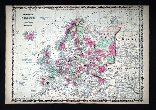 1860 johnson mappa europa - johnson,