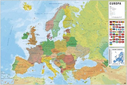Cartina geografica mappamondo - cartina,