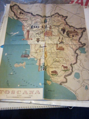 Cartina geografica toscana - geografica,