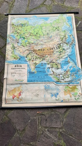 Mappa cartina scolastica asia - cartina,