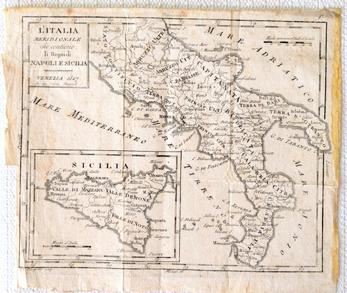 Mappa pasquali 1807 napoli - mappa,